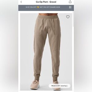 Alo Co-op Pant - Gravel - S